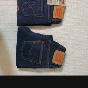 Levi's Dark Blue Kids Jeans with Signature Patch